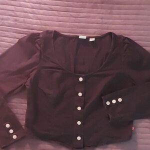 Levi's Black Button-Down Women's Shirt